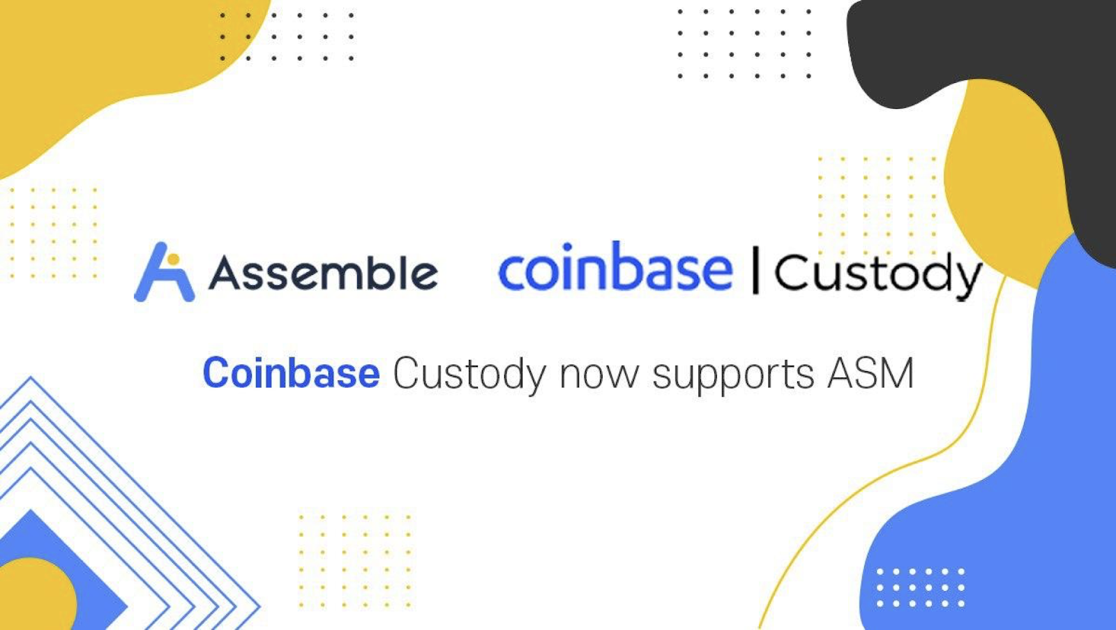 Assemble Protocol (Asm) Is Now Supported on Coinbase Custody