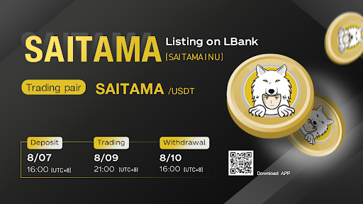 SAITAMA (SAITAMA INU): Live Trading on LBank is Coming on August 9