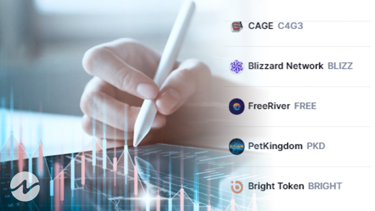 5 Newly Added Crypto: C4G3, BLIZZ, FREE, PKD, BRIGHT