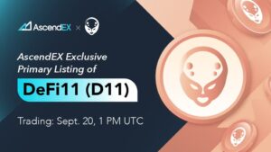 DeFi11 Lists on AscendEX