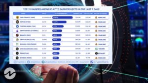 Top 5 Gainers Among Play To Earn Projects in the Last 7 Days