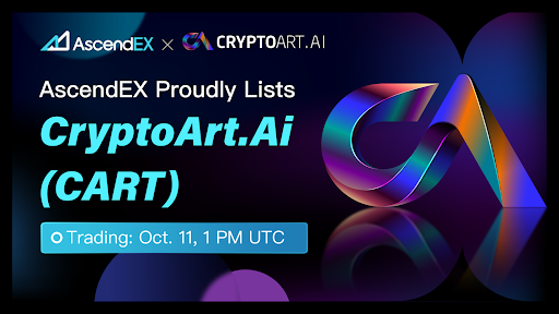 CryptoArt Lists on AscendEX