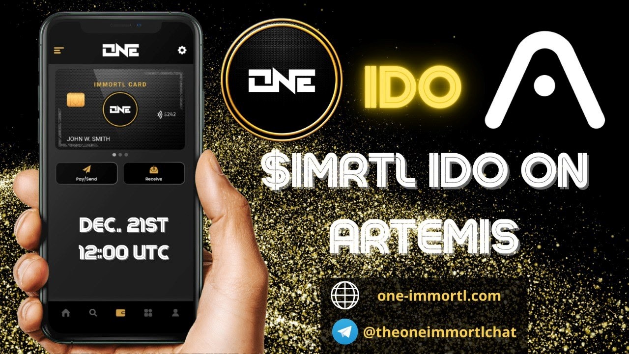 One Immortl’s IDO To Be Launched On Artemis This Month