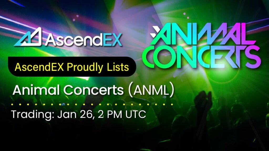 AscendEX Lists the Animal Concerts Token, ANML