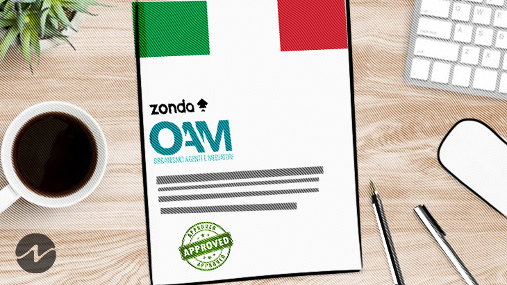 Zonda Receives Official License from OAM to Operate in Italy