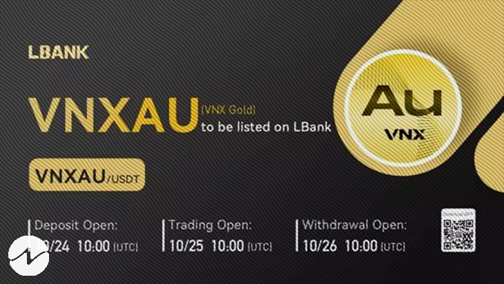 LBank Exchange Will List VNX Gold (VNXAU) On October 25, 2022