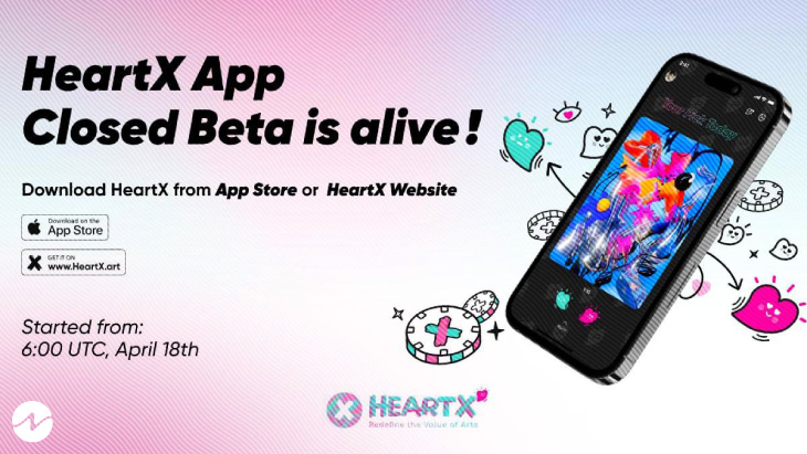 Artwork Marketplace and Community Platform HeartX Announces App Product Close Beta