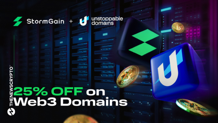 ​​StormGain Partners With Unstoppable Domains To Offer Discounts and Improved User Experience