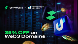 ​​StormGain Partners With Unstoppable Domains To Offer Discounts and Improved User Experience