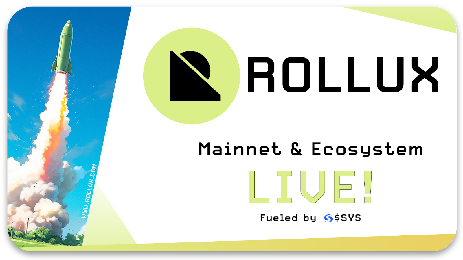 Innovative EVM Layer-2 Solution ‘Rollux’ by SYS Labs Goes Live