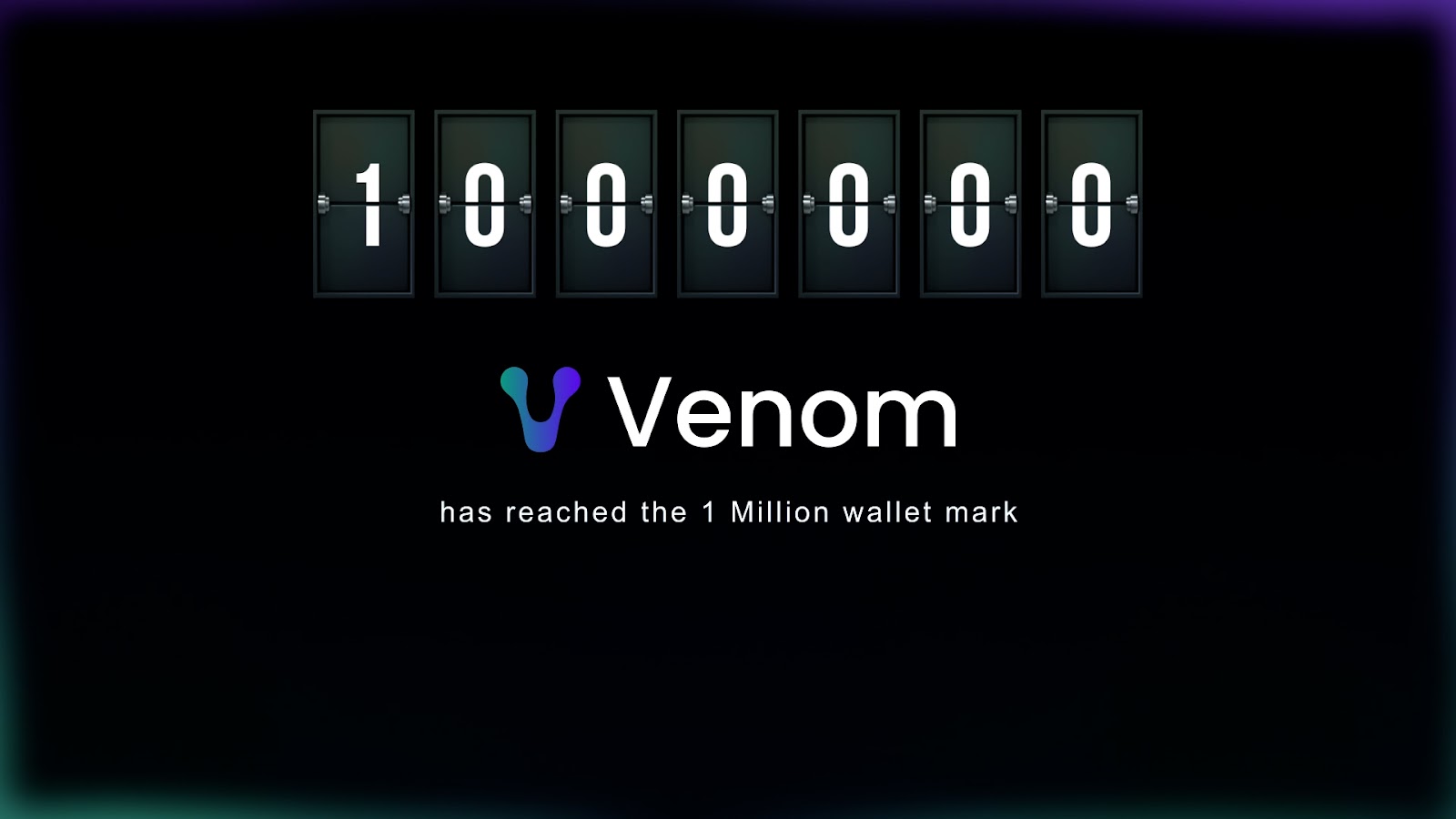 Venom Blockchain Crosses 1 Million Registered Wallets in Remarkably Short Duration