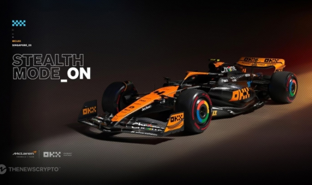 OKX Switch McLaren MCL60 Race Car To Stealth Mode For The Singapore Grand Prix