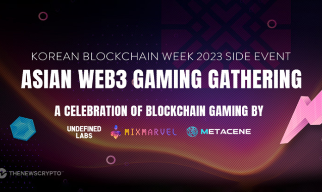 Asian Web3 Gaming Gathering (Korean Blockchain Week Side Event): A Celebration of Blockchain Gaming by MixMarvel, Undefined Labs, and MetaCene