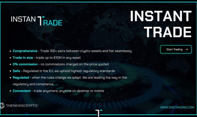 One Trading Launch Instant Trade