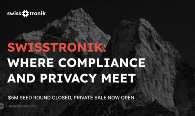 Swisstronik Raises $5M Seed Funding, Launches Private Token Sale