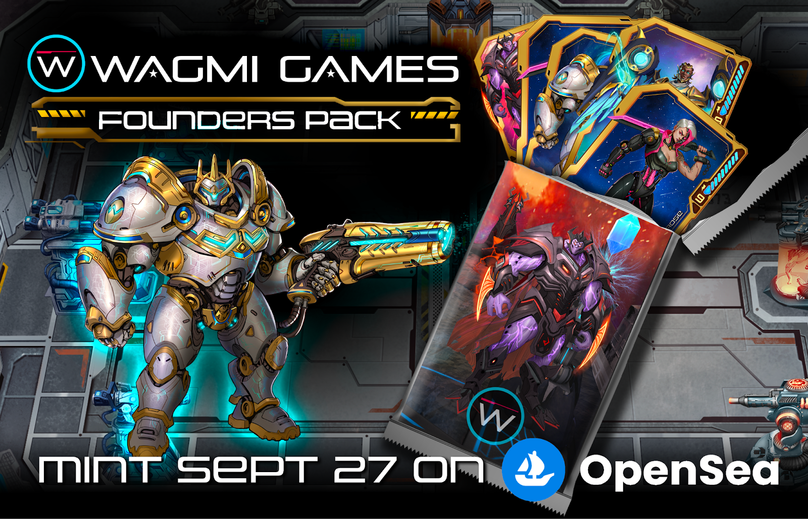 Founder's Packs for WAGMI Games Arriving on OpenSea -September 27th