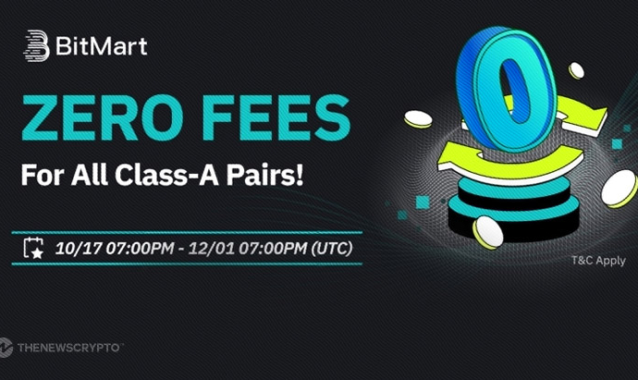 BitMart Offers Zero Fees for Makers on 200+ Class-A Spot Trading Pairs