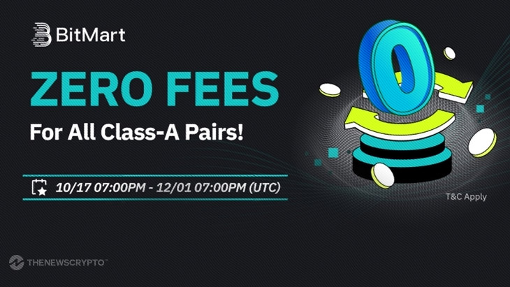 BitMart Offers Zero Fees for Makers on 200+ Class-A Spot Trading Pairs