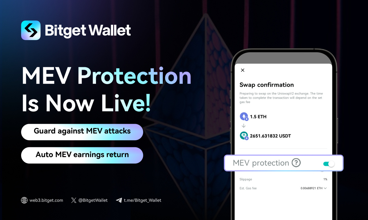 Bitget Wallet Strengthens MEV Protection with Flashbots Integration, Delivering a Superior On-chain Swap Experience