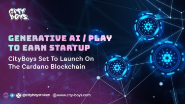 Generative AI / Play To Earn Startup CityBoys Set To Launch On The Cardano Blockchain