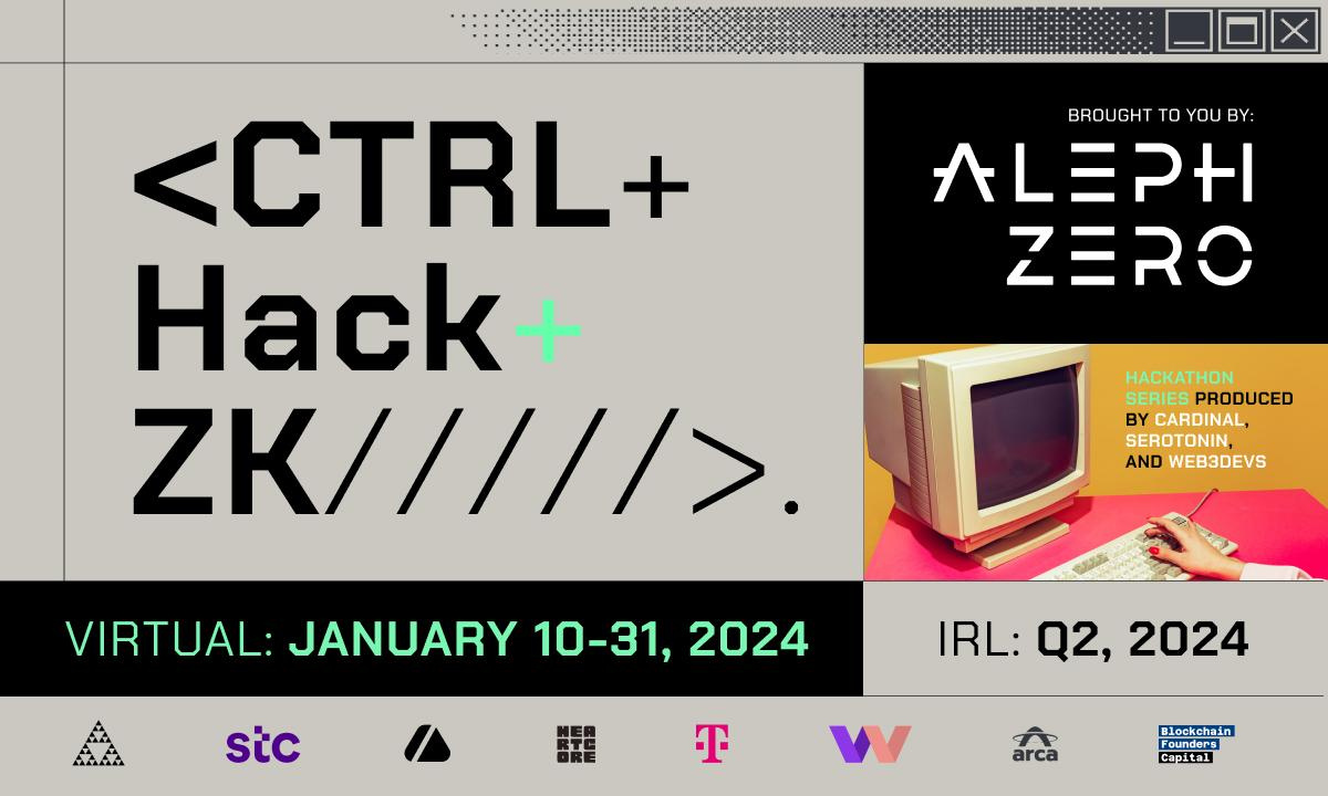 Major Partners to Join the Upcoming Aleph Zero CTRL Hack ZK