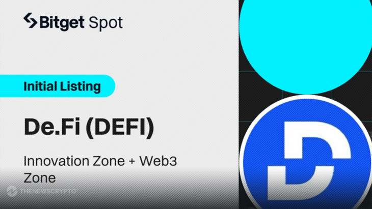 Bitget Lists De.Fi (DEFI) In Innovation Zone and Web3 Zone