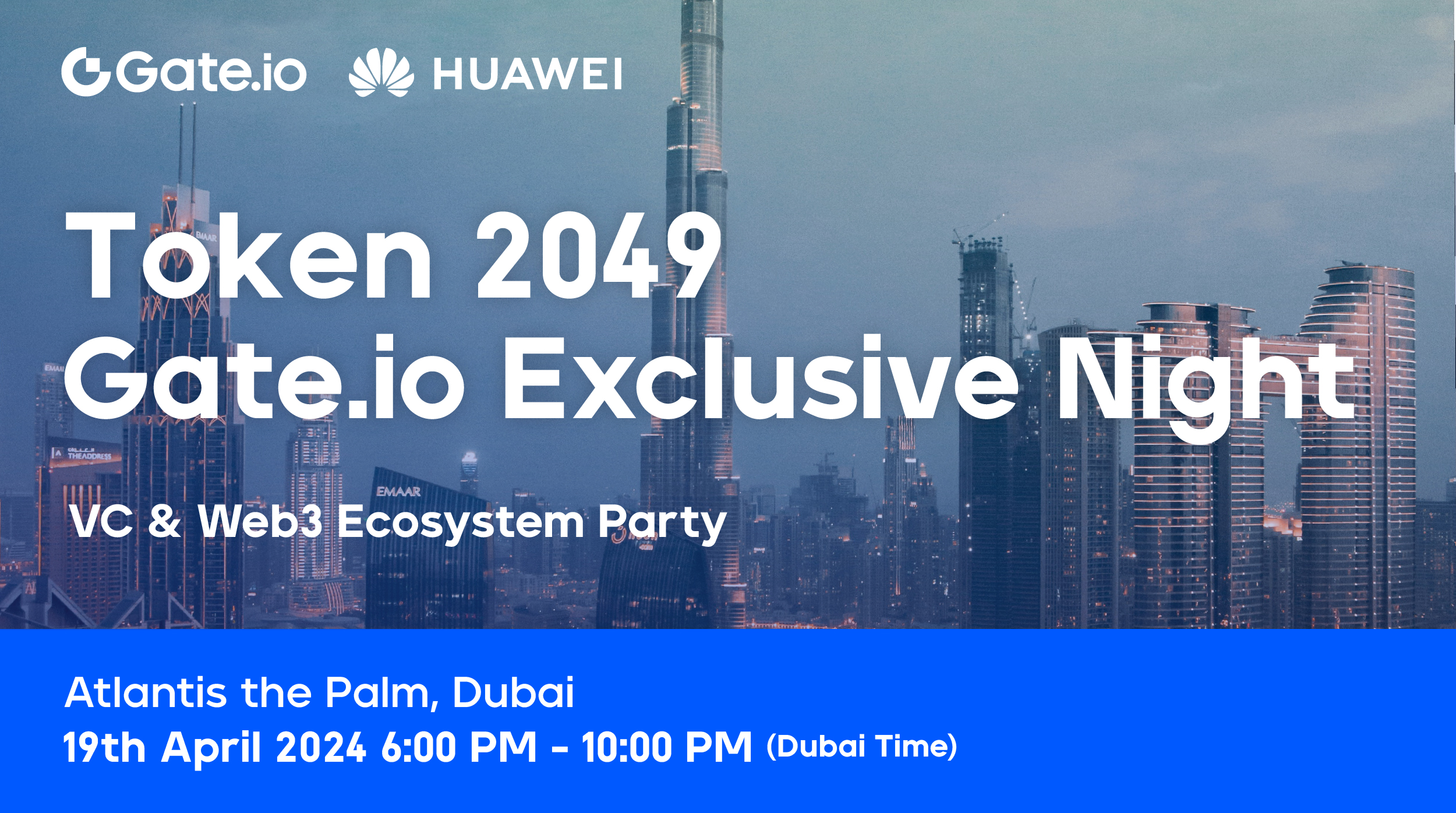 Gate.io Announces Token2049 Gate.io Exclusive Night VC & Web3 Ecosystem Party in Dubai