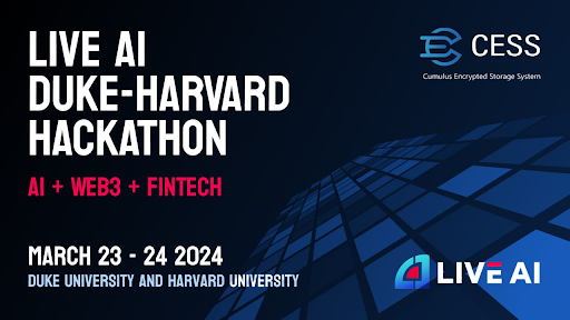 CESS Co-Hosts the Highly Competitive LIVE AI 1 Duke-Harvard Hackathon