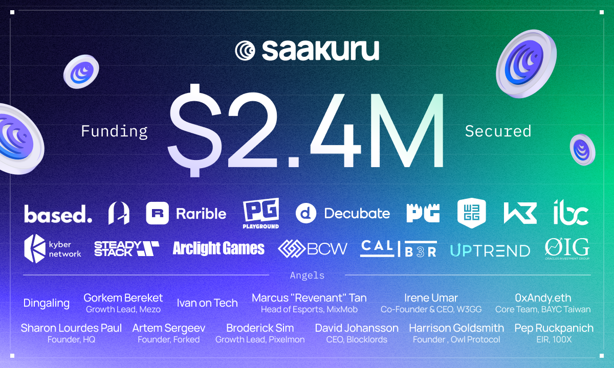 Saakuru Labs Raises $2.4M to Boost Saakuru Protocol Adoption