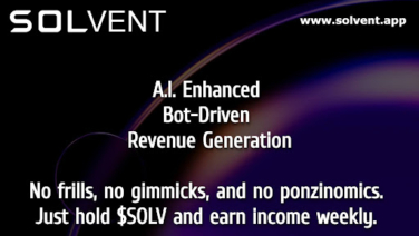 Solvent.app Launches Revolutionary AI-Enhanced Bot Network on Solana Blockchain with Ongoing $SOLV Token Presale