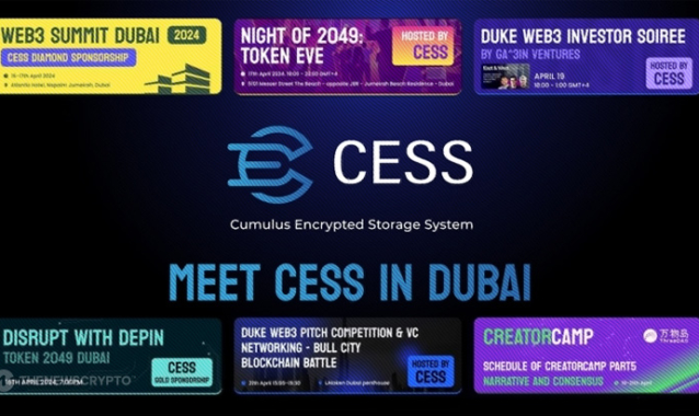 In Series of High-Level Web3 Events, CESS Demonstrates the Power of its Blockchain-Based Decentralized Storage and CDN Solutions