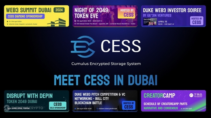 In Series of High-Level Web3 Events, CESS Demonstrates the Power of its Blockchain-Based Decentralized Storage and CDN Solutions