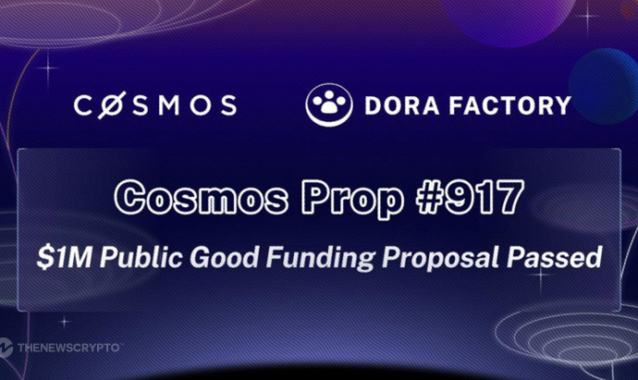 Cosmos Hub Approves $1 Million Grant to Dora Factory for Quadratic Funding Initiative