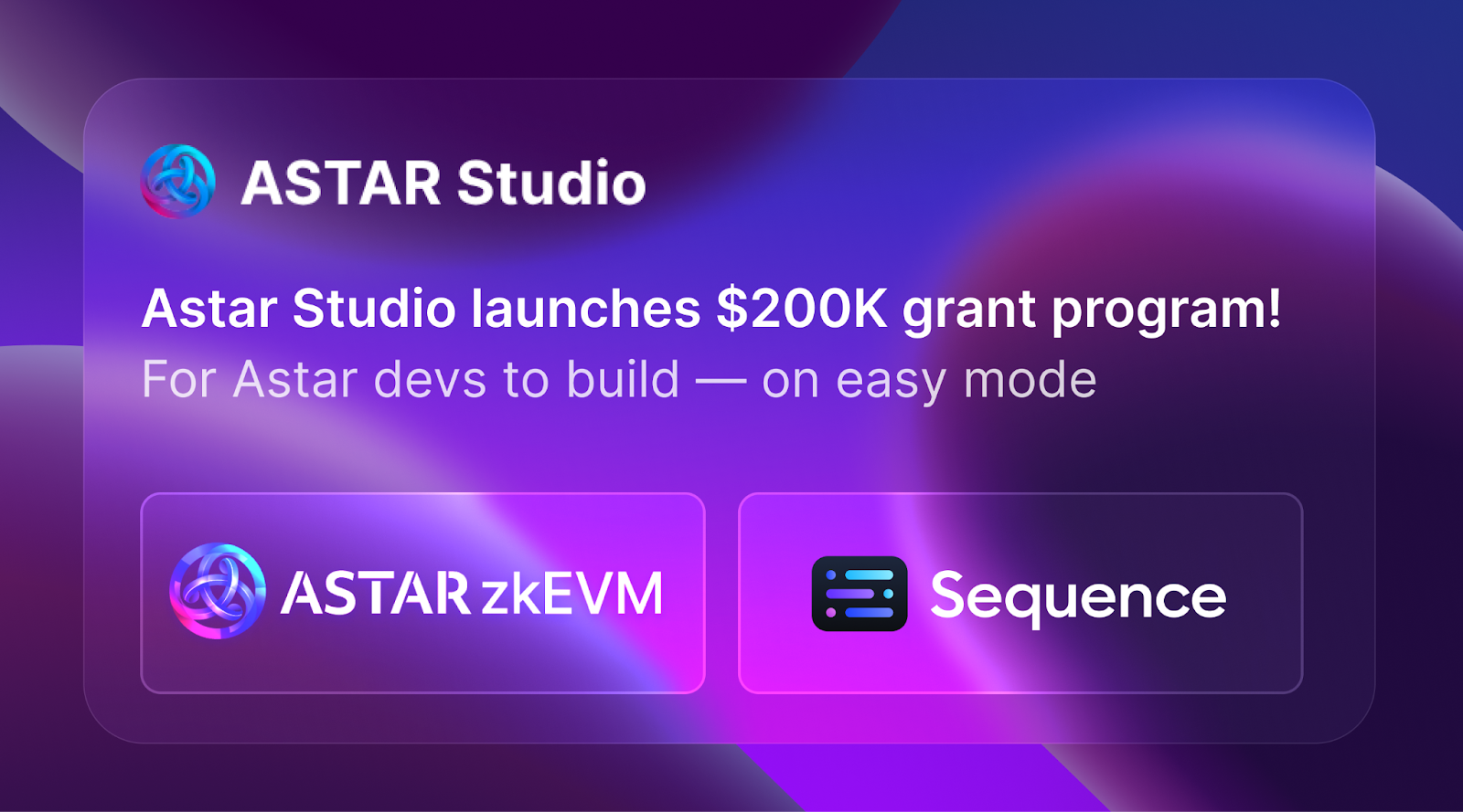 Astar Network and Sequence Launch Astar Studio with $200K Grant Program