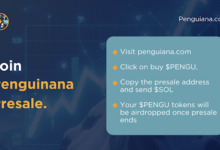 Solana Memecoin Penguiana’s Presale Fills 40% Of Its Target,  Potential Surge Post-Raydium Listing & Set To Overthrow Slothana?