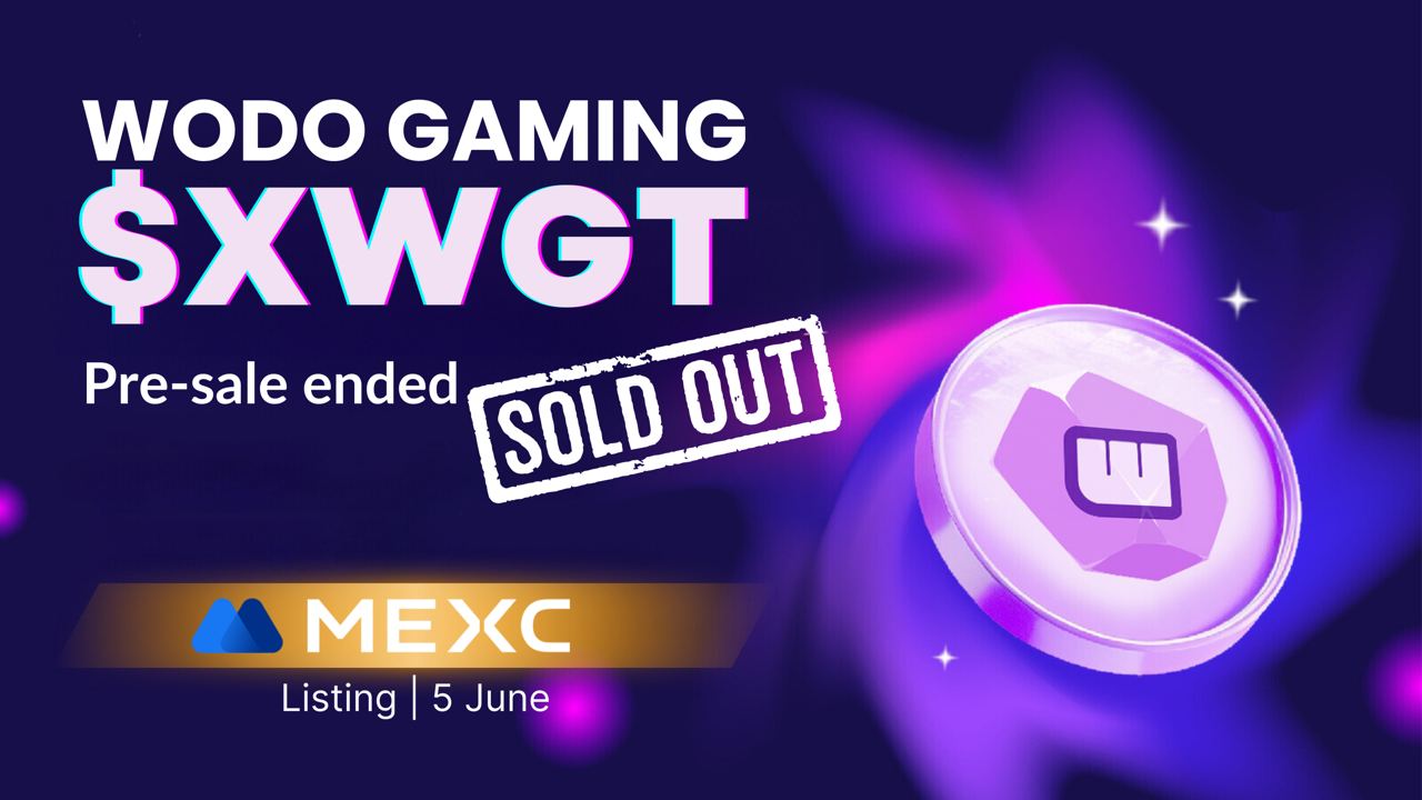 Wodo Gaming’s $XWGT Pre-Sale Reached $550,000 Target in Record Time 