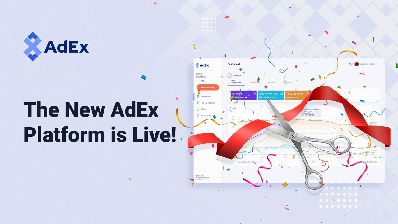 AdEx Unveils Revamped Web3 Ad Platform with AI and Zero-Knowledge Technology