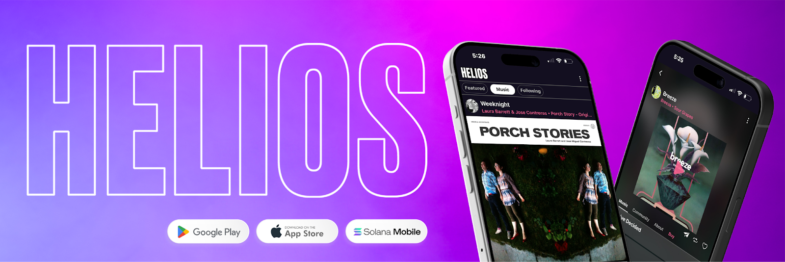 Powered by Solana, Helios App Brings the Web3 Party to Music Streaming