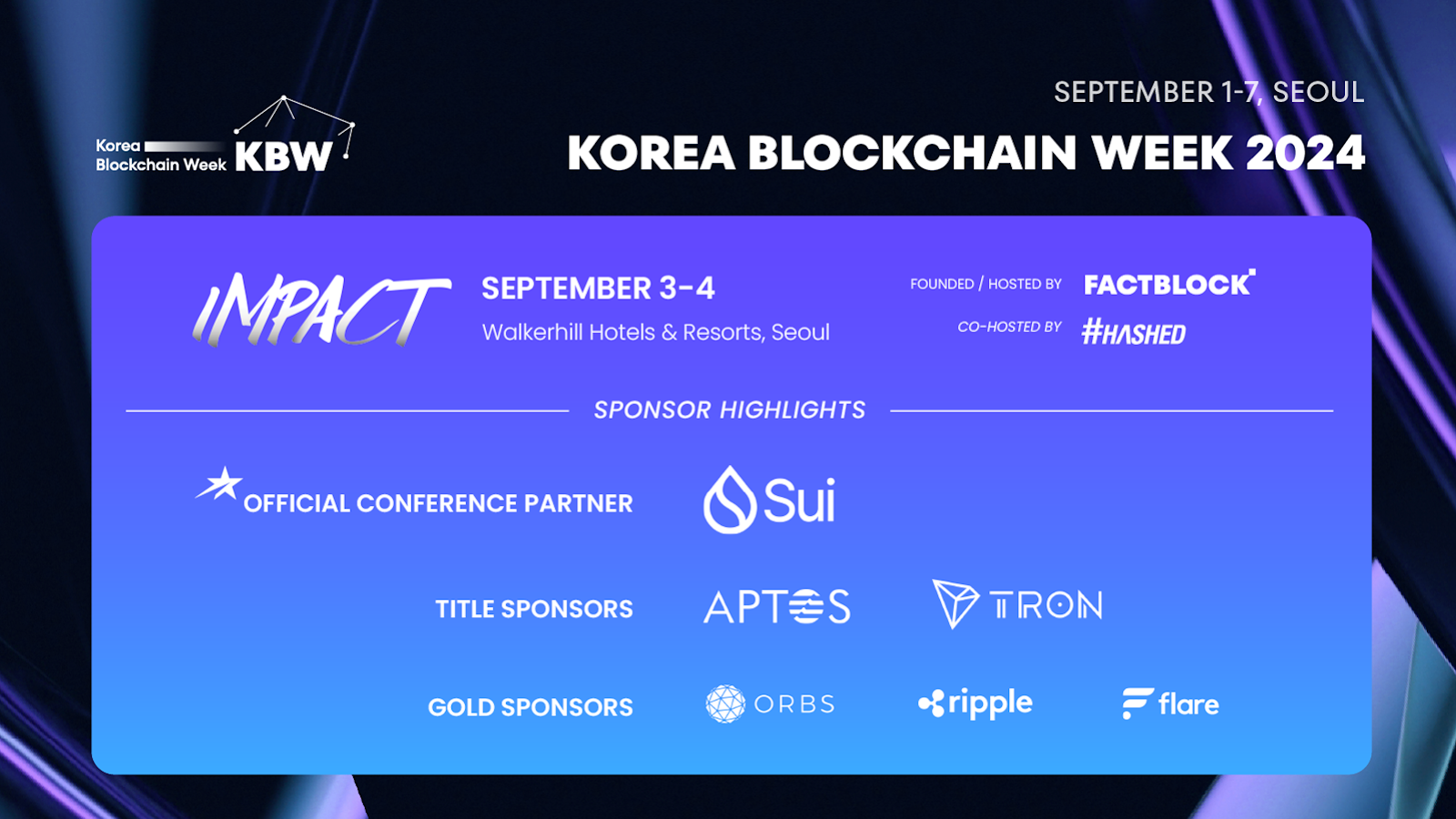 Korea Blockchain Week 2024 Announces High-Profile Sponsors and Speakers