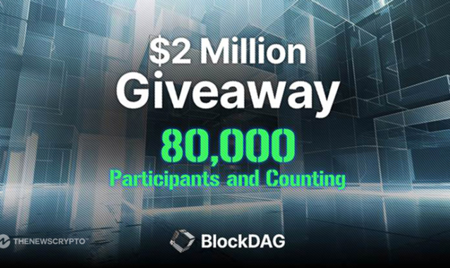 BlockDAG Electrifies Crypto Scene With $2M Giveaway, 86k Contestants Join In Despite TON & DOGE’s Price Surge