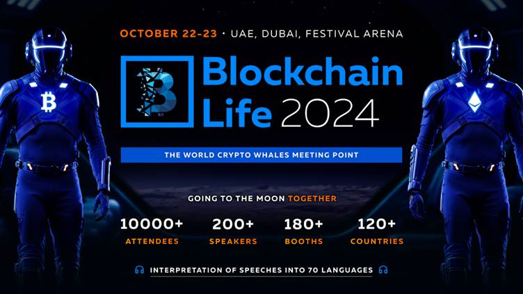 Blockchain Life 2024 In Dubai Unveils First Speakers, Featuring Industry Leaders From Tether, Ledger, TON, Animoca Brands And More