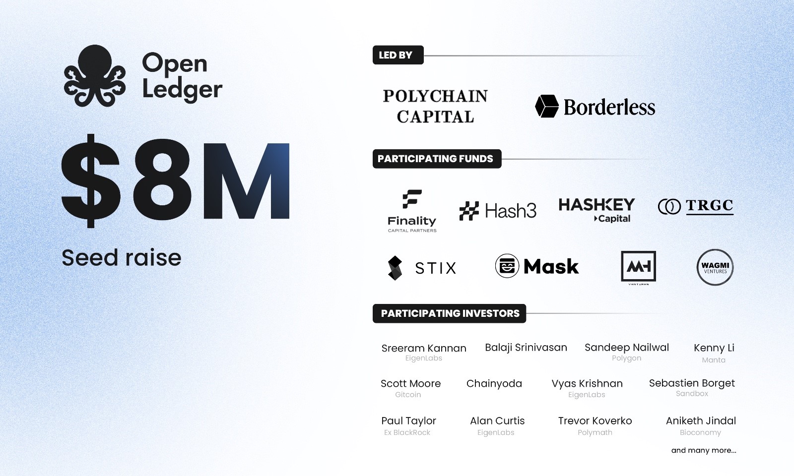 OpenLedger Secures $8 Million Seed Round Led by Polychain Capital and Borderless Capital