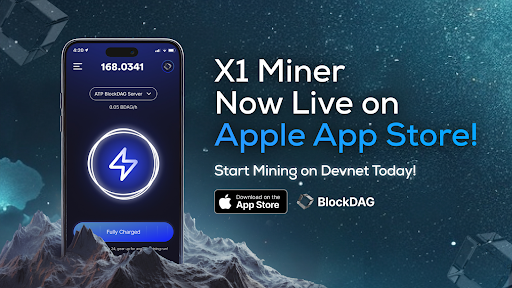 $58.5M Presale Boom as BlockDAG X1 Miner App Debuts in Apple Store; Outshines Uniswap and Tron (TRX) Updates