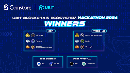 Coinstore Labs & UBIT Hackathon 2024: Announcing the Winners and Celebrating Blockchain Excellence