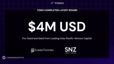 Tonx Announces $4M Fund Raising From Leading Asia-Pacific Venture Capital