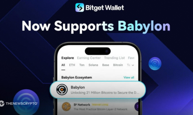 Bitget Wallet Integrates Babylon Bitcoin Staking Mainnet