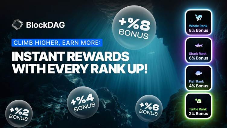 BlockDAG Investors Race up the Ranks for Epic 8% Bonuses! Toncoin Price Recovers & Dogecoin To Roll out New Update