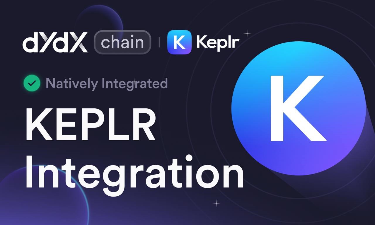 dYdX Integrates Keplr Wallet Enabling Easy Access to Over 130 Markets