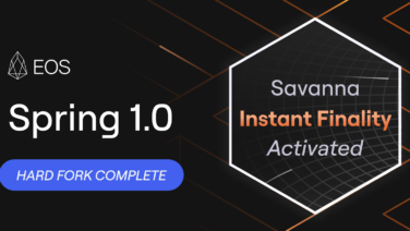 EOS Network Launches Spring 1.0 Upgrade, Achieving 1-Second Transaction Finality