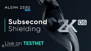 Aleph Zero Launches Subsecond Shielding on Testnet, Delivering Client-Side ZK Privacy for DeFi